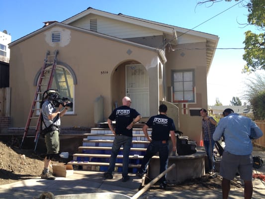 On the set with host John Gidding from hit tv show "Curb Appeal"