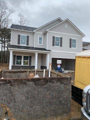 Roofing, siding and fascia work.