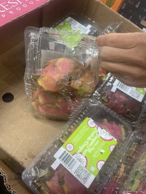 Rotten Dragon Fruit At Bj's Wholesale Club . My Mother n Law let an employee know there is rotten fruit and nasty bugs around it