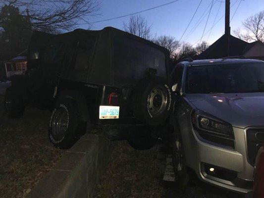 You can only imagine what the right side of this car looked like