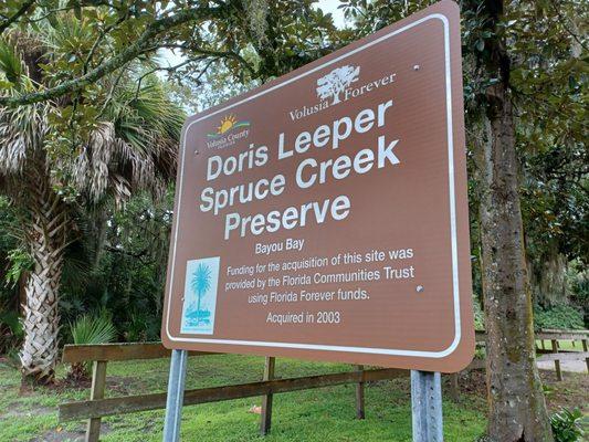 Doris Leeper Spruce Creek Preserve