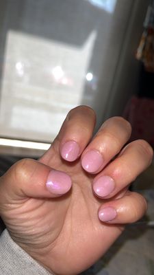 Full set dip manicure