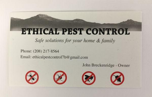 Ethical Pest Control