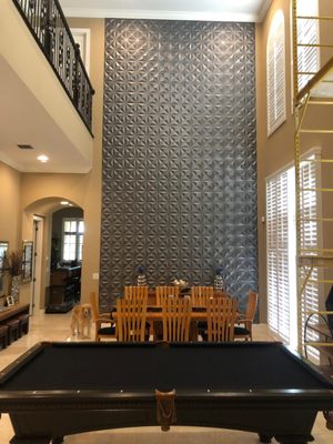 Metallic Diamond Main Entrance 3D Wall