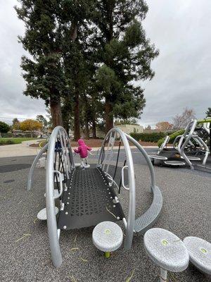 Play structure at Victoria Park