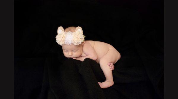 Newborn girl portrait