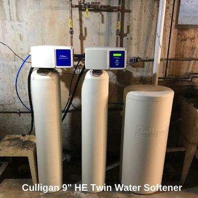 Culligan 9" HE Twin Water Softener