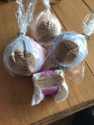 Lovely bath bombs and soaps