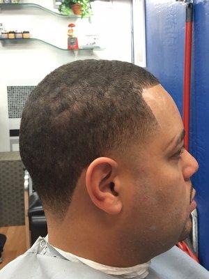 Wave length taper, fade, crisp edge up, African American hairstyle, African American barbers, Phoenix,Tempe,Asu