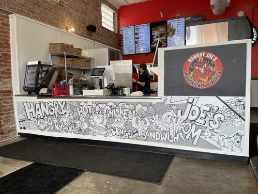 Front Order Counter area - Nice Mural