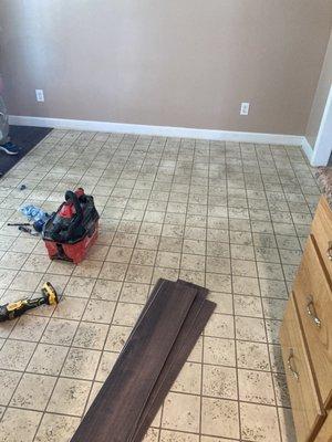 Replacing flooring