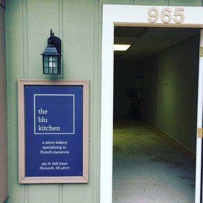 The Blu Kitchen Address and outdoor sign