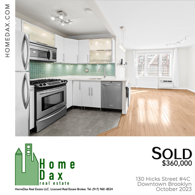 *HomeDax Sold Listing* 130 Hicks Street #4C in Downtown Brooklyn