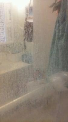 soap scum on shower door