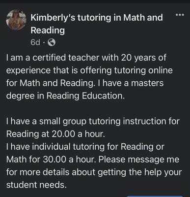 Tutoring