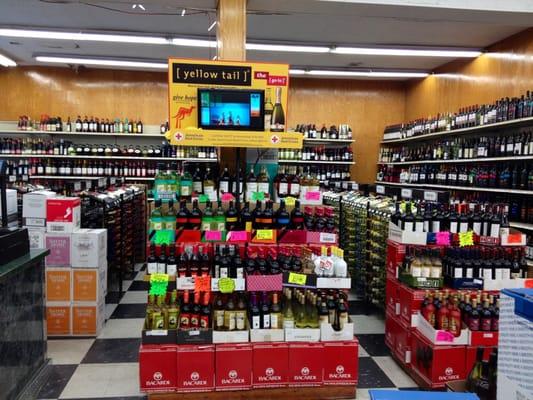 Our wine section