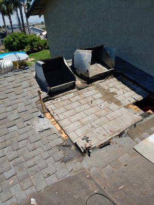 Fixing damaged roof