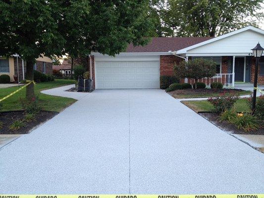 We can repair your driveway to give it a flat, clean look