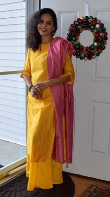 Chanderi silk Kurta set