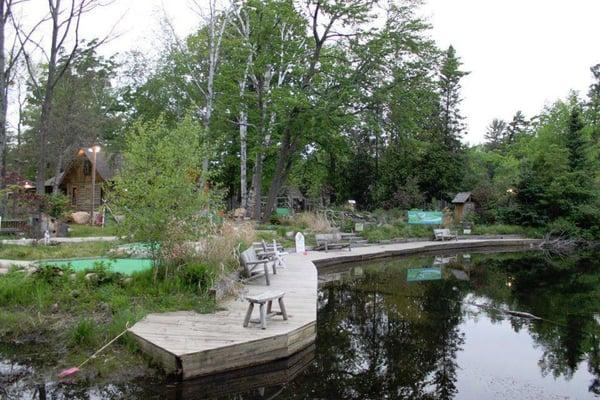 Dale's Glen Arbor putt-putt golf, overlooking Crystal River