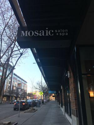 Hair by Melissa Diaz studio is in the Mosaic salon building