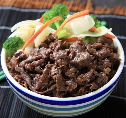 Korean Bulgogi with stir fried veggies