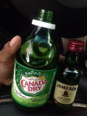 Mini Jameson and Canada Dry!