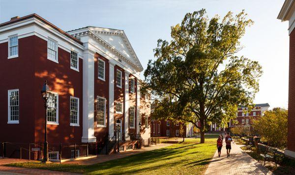 Tucker Hall is part of the historic Colonnade at Washington and Lee University.