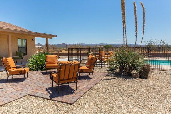 Pool side at Willow House