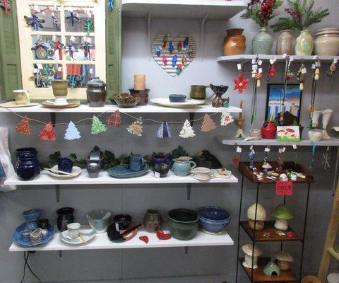 Handmade pottery items