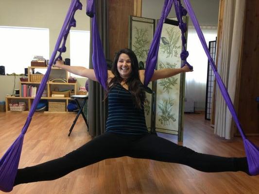 Aerial yoga and strength training program