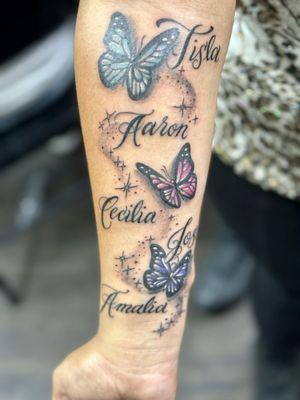 Butterflies and Names Piece