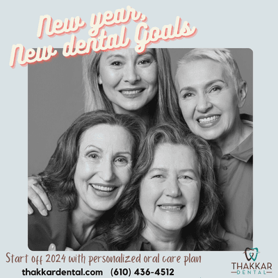 Dr. Thakkar and the team is ready to guide you towards healthier, happier smile in 2024.