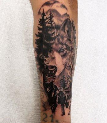 Wolf tattoo