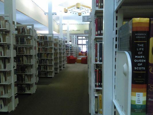 The book stacks.