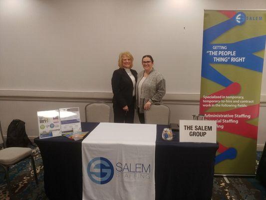 The Salem Group at a Job Fair in Schaumburg, IL.