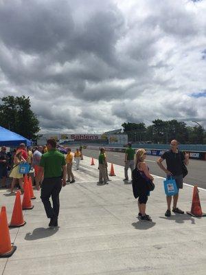 You can also pay to ride a lap around the race track (wine fest is held at the Watkins Glen Raceway)