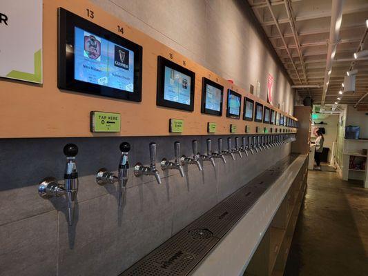 Beer on tap