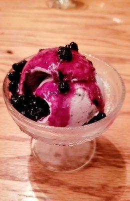 Blueberry Ice Cream and Blueberry Jam