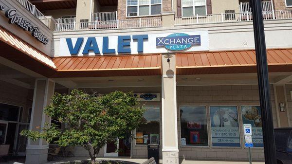 Valet dry cleaning exterior