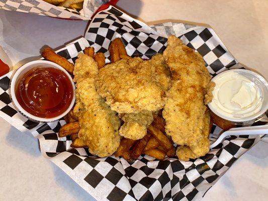 Chicken Tenders with Sweet Potato Fries