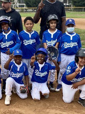 2021 undefeated seasons RBI Dodgers