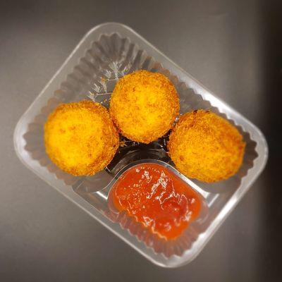 Yuca balls... Cassava balls filled with mozzarella cheese.