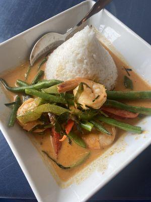 Panang Curry with shrimp