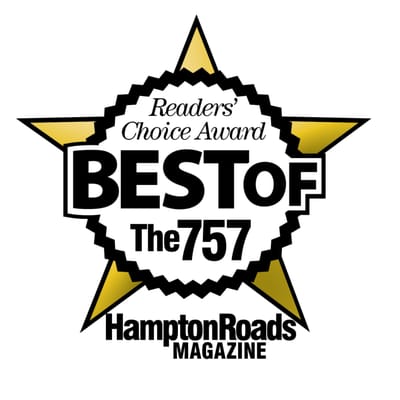 Our award from Hampton Roads Magazine!