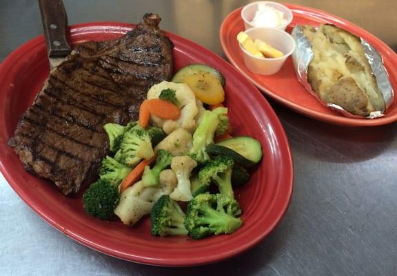 Try the steak at Driller's!