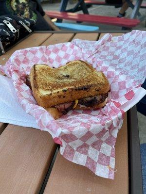 Texas Toast Brisket Grilled Cheese