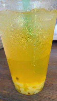 Passion fruit with jellies in the bottom. Very good