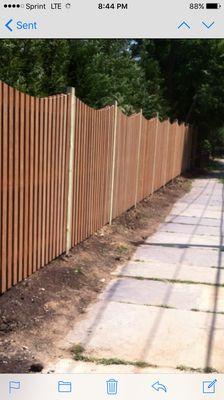 Red Cedar concave board on board