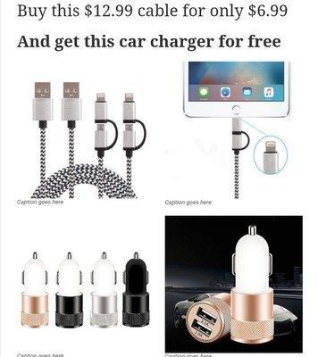 All in one fast charging cable